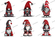 Christmas Gnome Embroidery Design, an Illustration by DreamArtGraphic (Thumbnail 3 of 4)