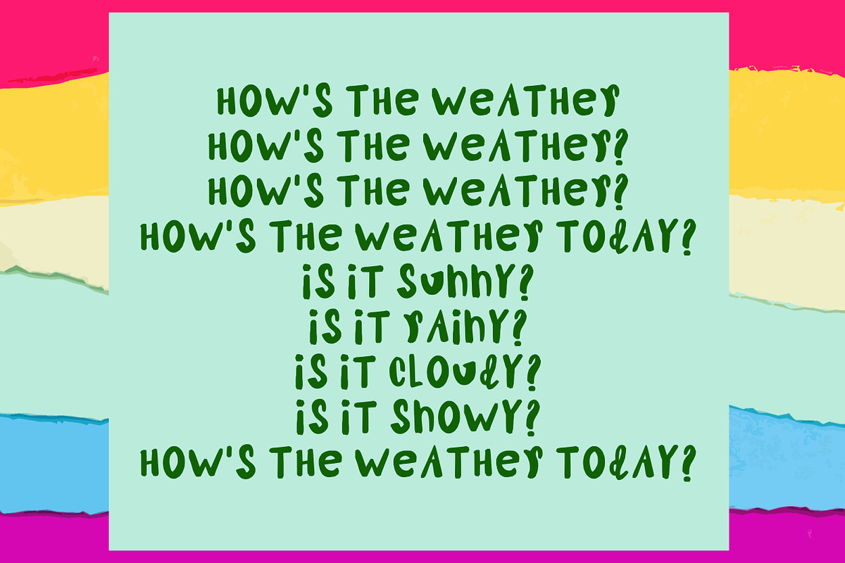 Sunny is a funny cute child font., a Script Font by SketchArtStudio (Photo 5 of 5)