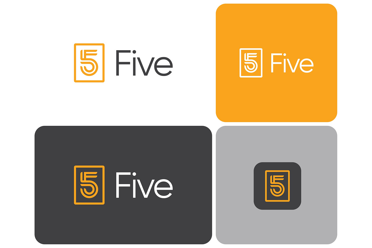 Number 5 Line Art Logo, a Branding & Logo Template by ika trisiana (Photo 1 of 2)