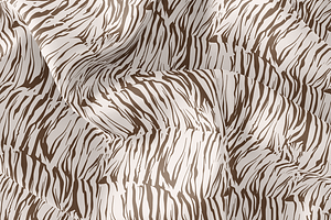 White Tiger Vector Pattern