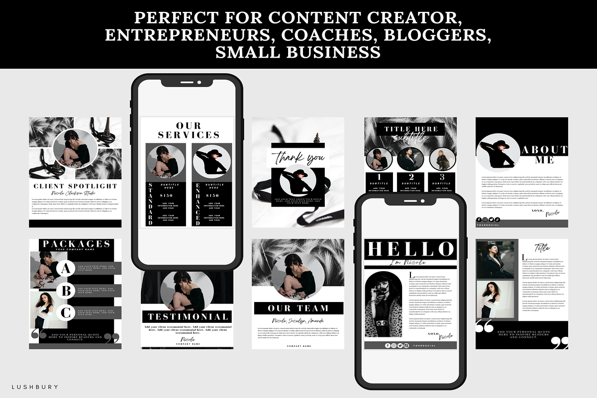 100 Ebook Workbook Template Canva, a Magazine Template by LushBury (Photo 7 of 9)