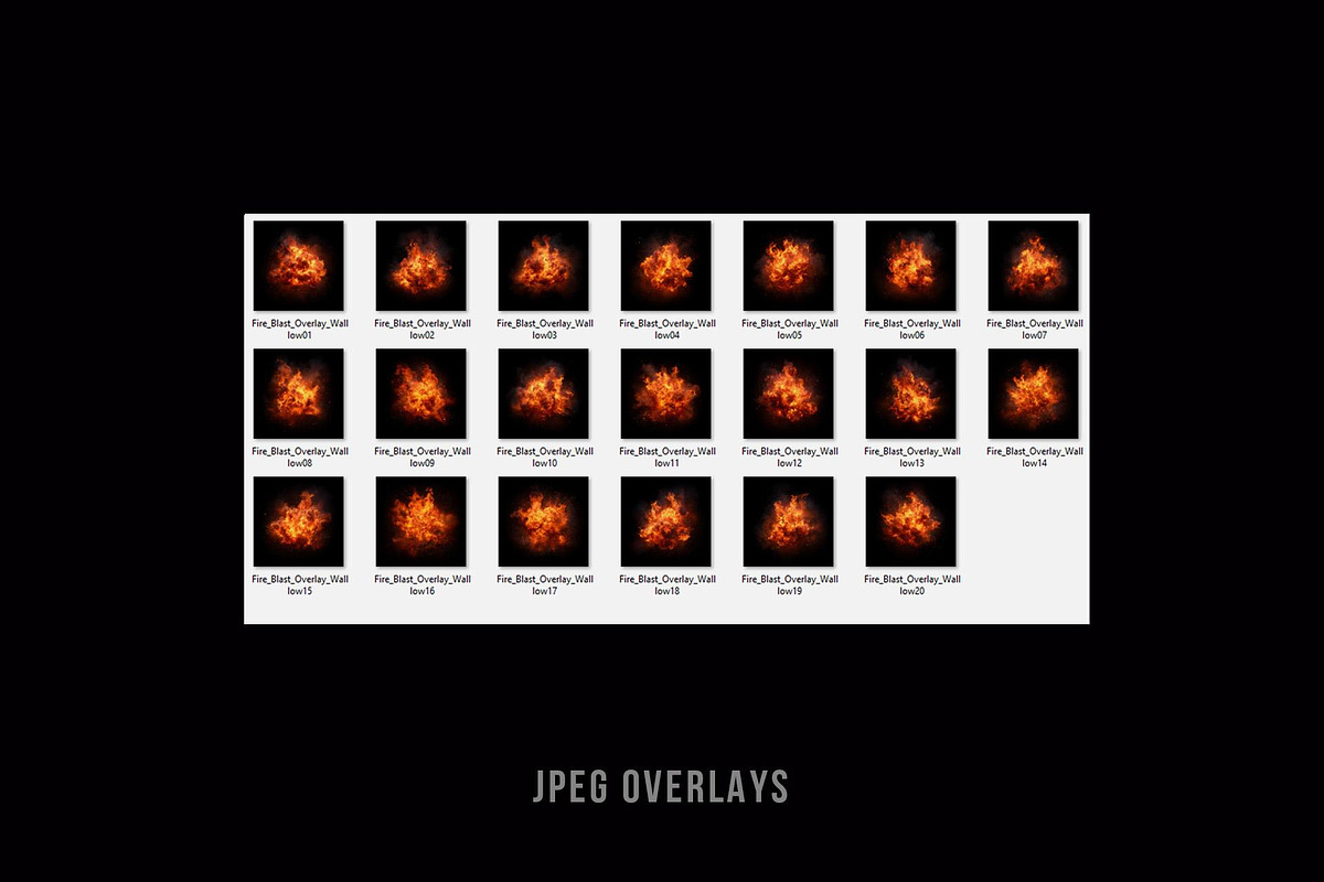 20 Fire Blast PNG Overlays, a Background Graphic by Walllow Creatives (Photo 5 of 6)