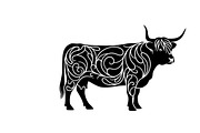 Rustic Highland cow wall art design, an Illustration by Amazin_art (Thumbnail 13 of 40)