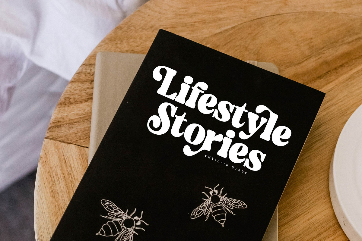 Midnight Gelactic Modern Retro Serif, a Serif Font by Letterena Studios (Photo 6 of 15)