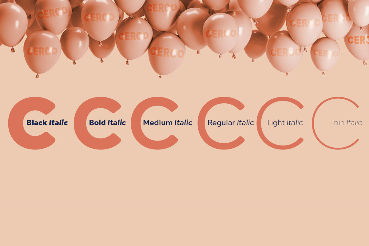 Cerco font family by FontPeople, a Sans Serif Font by FontPeople (Photo 4 of 6)