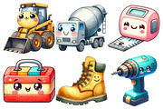 Kawaii Construction Sublimation PNG, an Illustration by Pixels.Craft (Thumbnail 2 of 7)