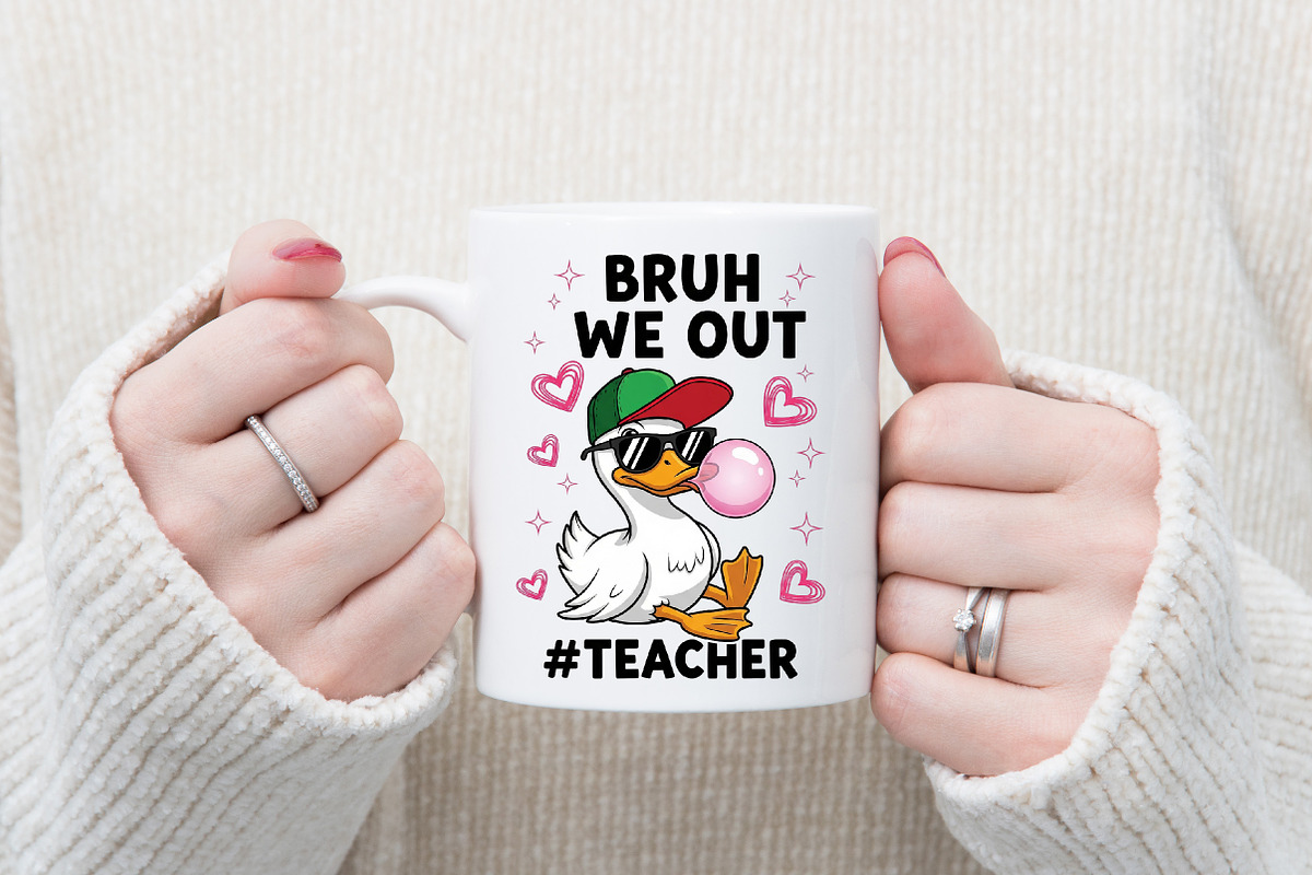 Bruh We Out Teacher PNG, an Illustration by Designking (Photo 2 of 4)