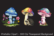 Summer Mashrooms Clipart, an Illustration by RobertsArt (Thumbnail 4 of 7)