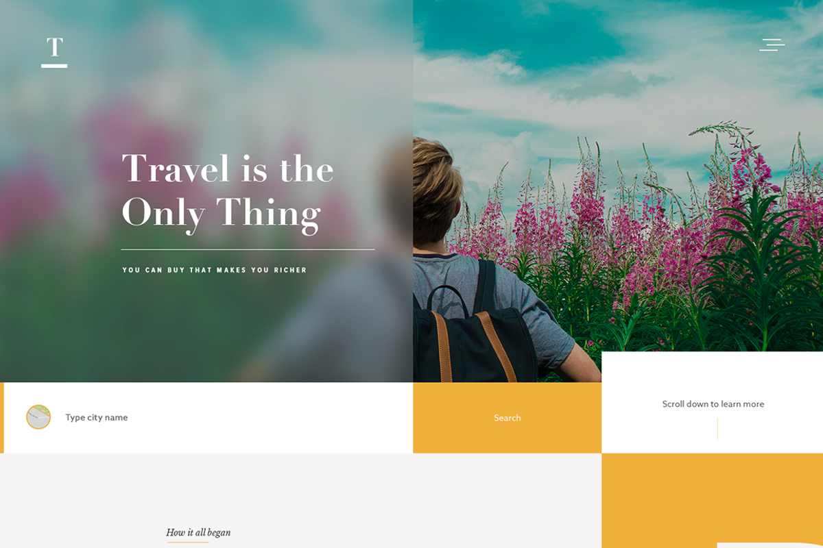 Travel Site, a Landing Page Template by tom-rich (Photo 2 of 5)