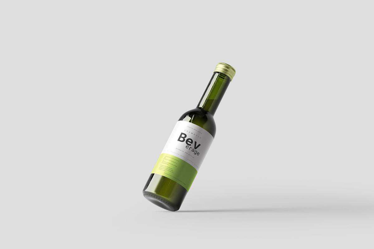 Quarter Mini Bottle Mock-Up, a Cups & Container Mockup by pmvch (Photo 2 of 7)