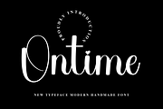Ontime, a Handwritten Font by FreshTypeINK (Thumbnail 1 of 8)