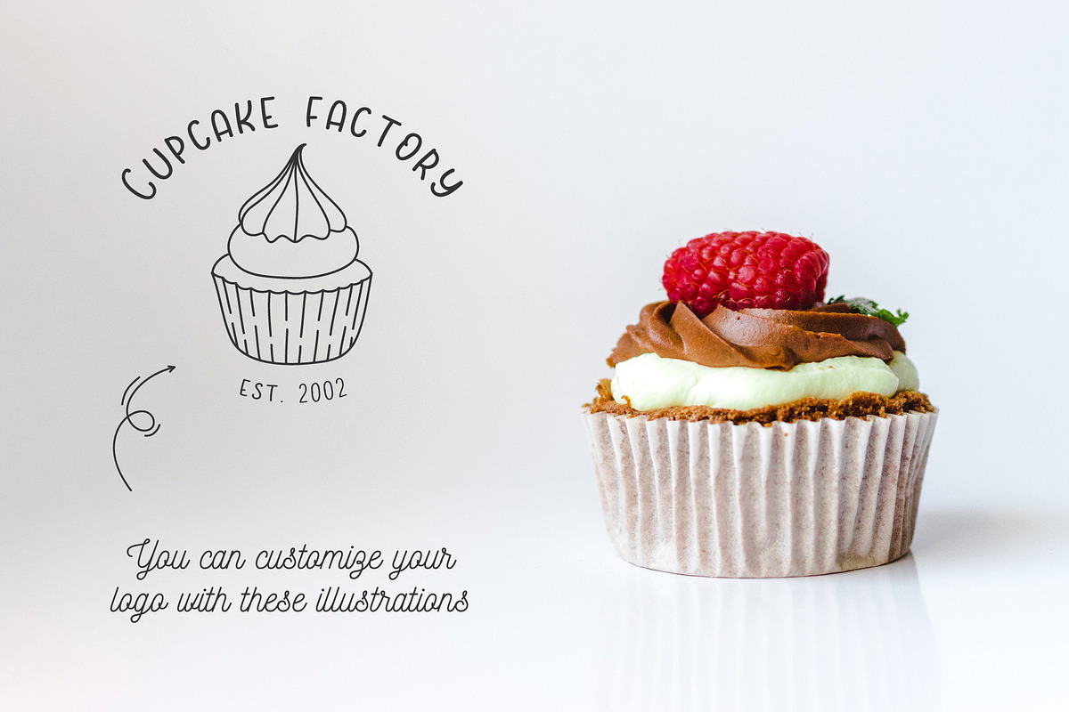 Pack of bakery illustrations, a Food Illustration by Wander Designs (Photo 2 of 6)