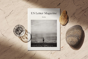 US Letter Magazine Mockup Kit