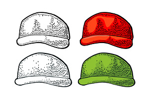 Baseball red cap. Vintage color, a Person Illustration by MoreVector