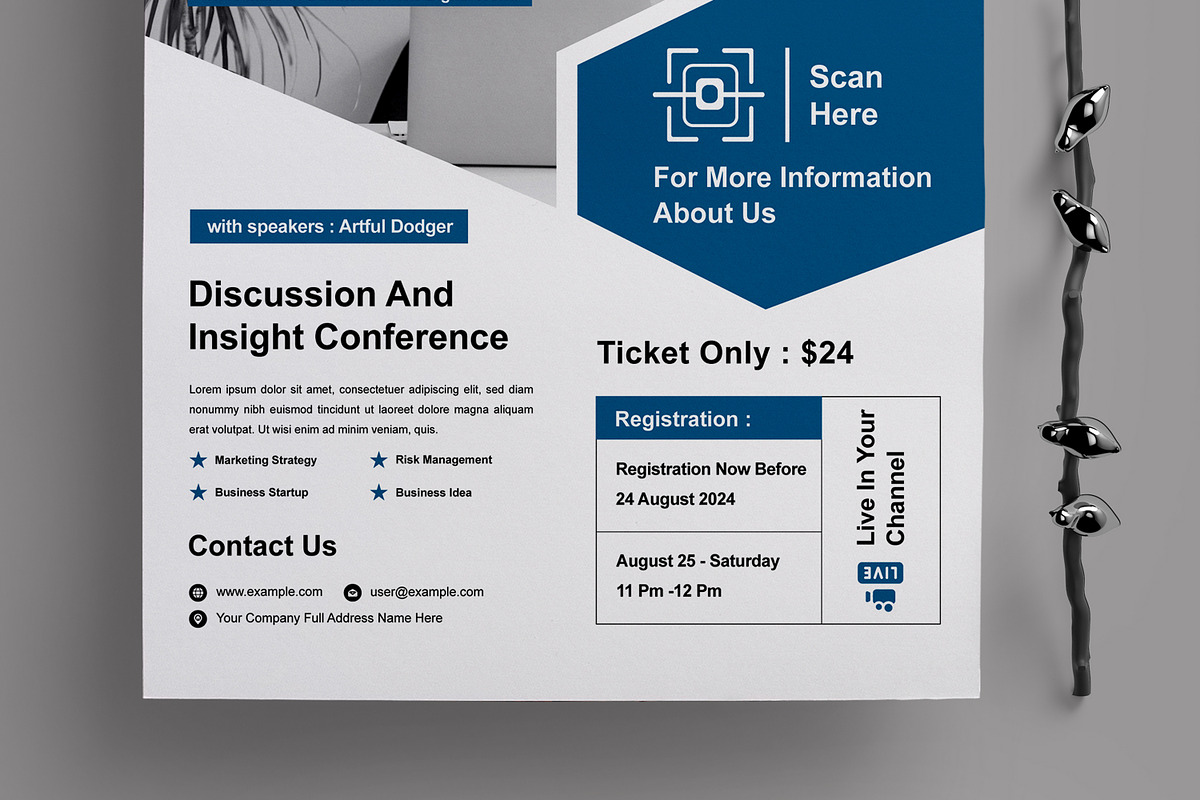 Online Business Conference Flyer, a Flyer Template by MightyDesign (Photo 5 of 8)