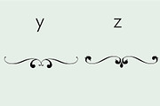 Flourishes Dividers &Swirls Dingbats, a Symbol Font by Minimalartstudio (Thumbnail 8 of 9)