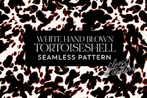 White Tortoiseshell Seamless Pattern