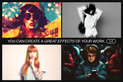 12 Photo Effect Templates, a Brushes & More by iDoodle Studio (Thumbnail 3 of 6)