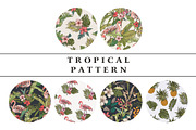 Tropical flower pattern, a Pattern Graphic by Graphic Box (Thumbnail 8 of 8)