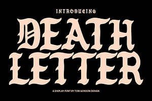 Death Letter Font