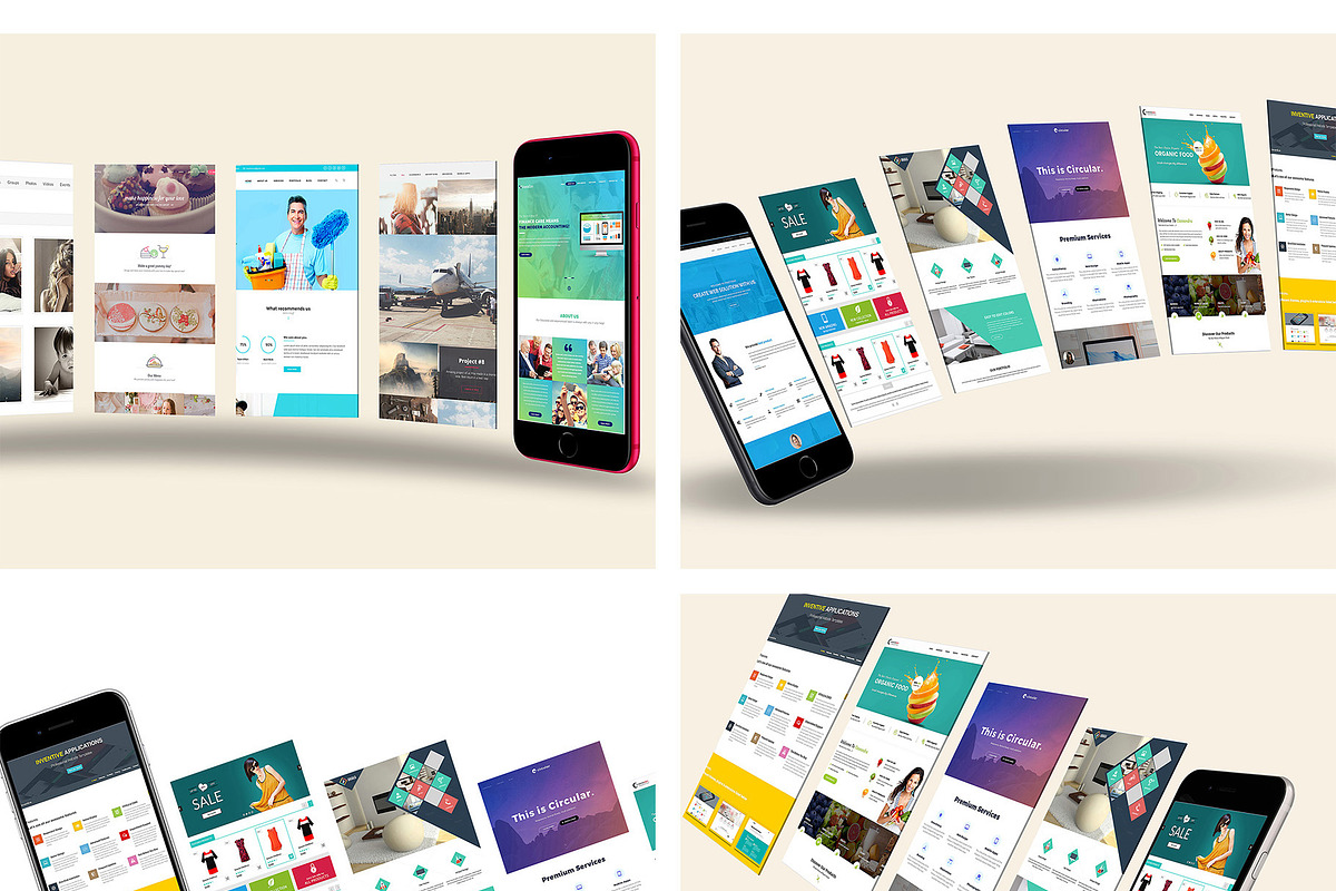 ALL 3D iPHONE MOCK-UP BUNDLE VOL-6, an iPhone Mockup by Graphicsworld125 (Photo 6 of 21)