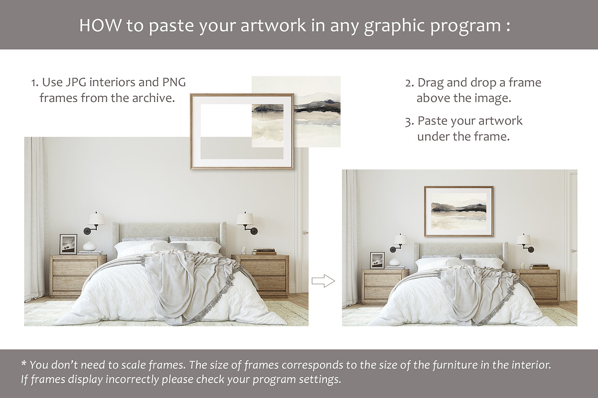 CALIFORNIA HOME Wall&Frame Mockup, a Print Template by MyHomeMockups (Photo 11 of 11)