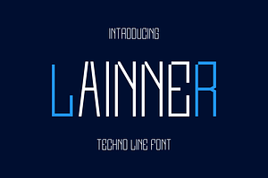 Lainener Tecno Line Font.