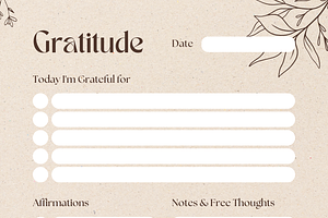Digital Gratitude Planner – Boost