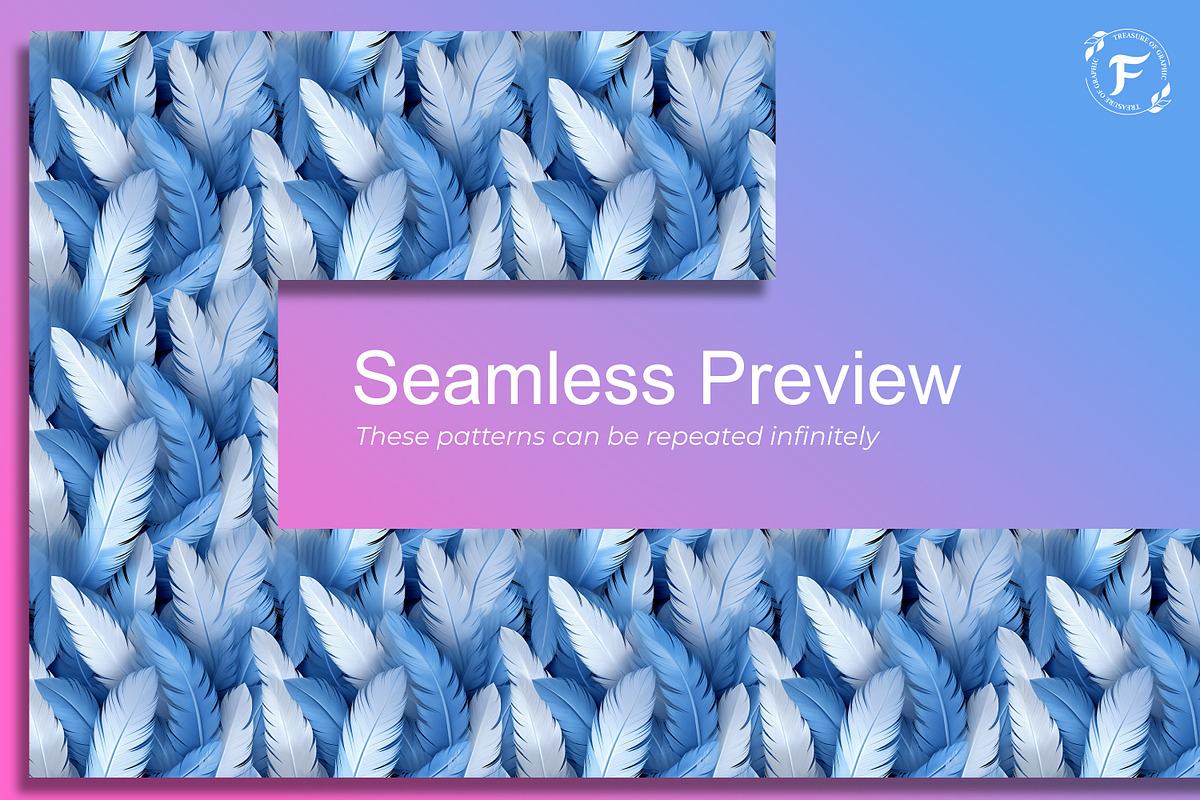 Feather Seamless Pattern, a Pattern Graphic by Forhadx5 (Photo 2 of 6)