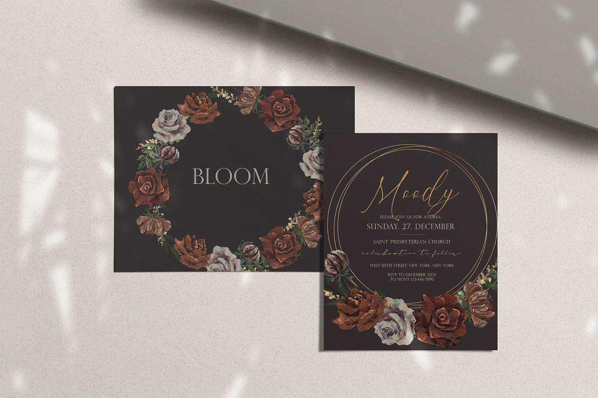 Moody BLOOM Hand Painted Flower, a Decorative Illustration by Beigetime (Photo 15 of 15)
