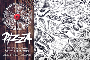-PIZZA- Hand Drawn Collection 