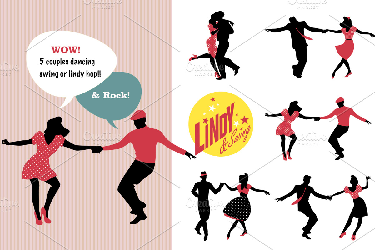 Lindy & Swing Party, an Illustration by La Inspiratriz (Photo 1 of 5)