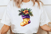 Watercolor Christmas Stocking Clipar, an Illustration by Libby Wishes (Thumbnail 7 of 7)