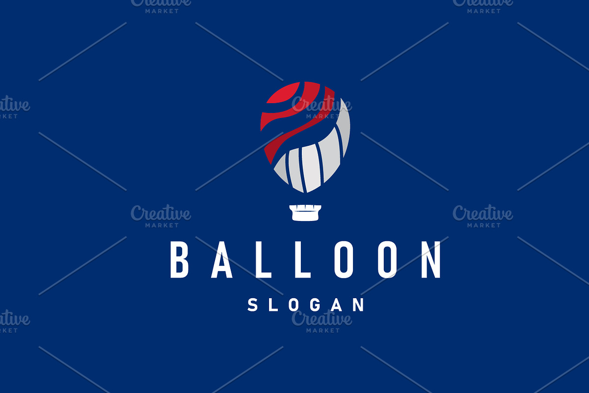 Hot air balloon logo premium, a Branding & Logo Template by Maylianaw28