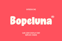 Bopeluna | Bold Playful Display Font