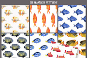 Watercolor tropical fish, an Animal Illustration by KatBranchArt (Thumbnail 3 of 6)