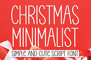 Christmas Minimalist | Script Font, a Script Font by Scratchones (Thumbnail 1 of 8)