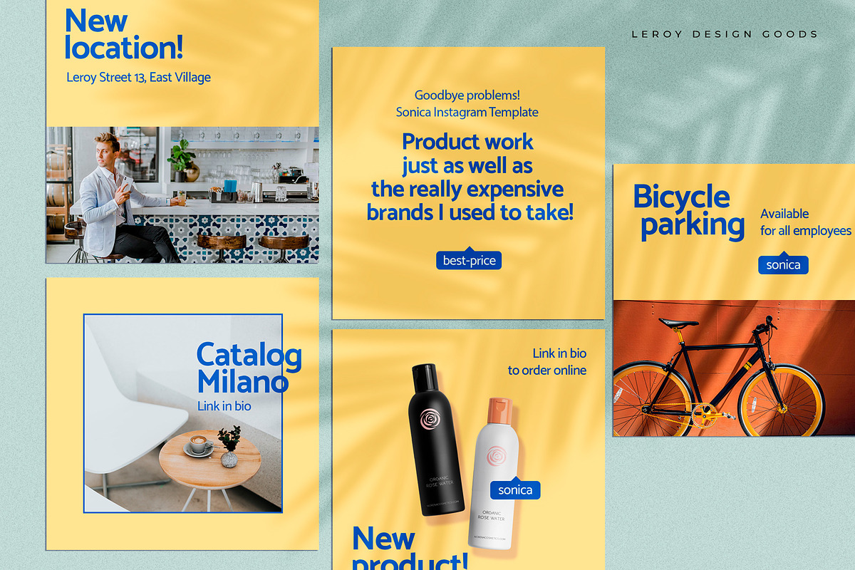 SONICA - Instagram Canva Template, a Social Media Template by LEROY Design (Photo 4 of 7)