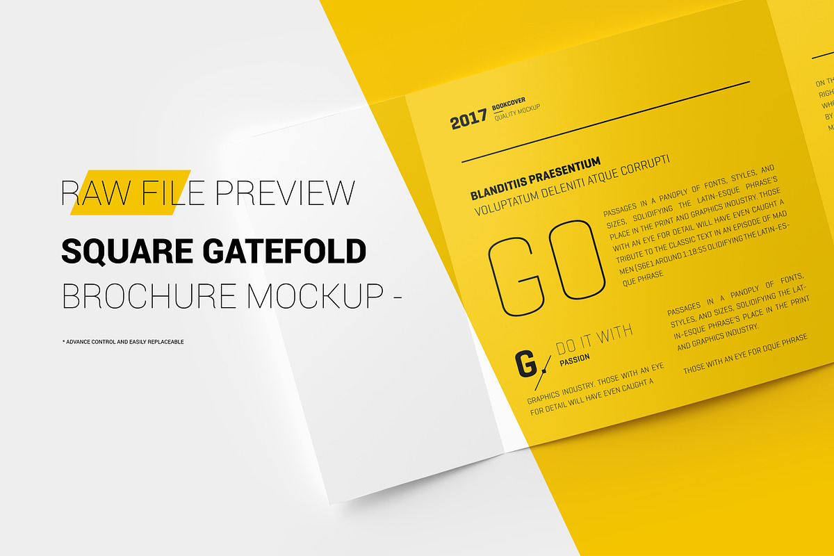 Square Gatefold Brochure Mockup, a Mockup by Toasin Studio (Photo 3 of 12)