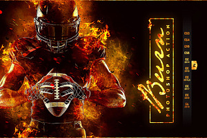 Burn Photoshop Action CS3+