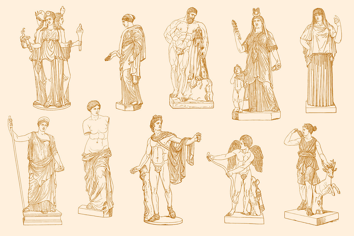Pantheon - Greek & Roman Mythology, an Illustration by Graphic Goods (Photo 6 of 15)