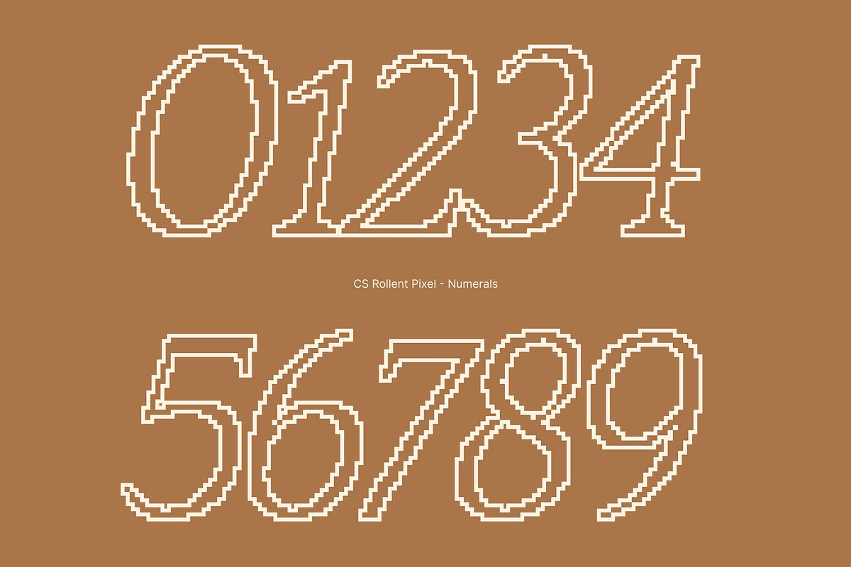 CS Rollent Pixel, a Serif Font by Craft Supply Co. (Photo 5 of 8)