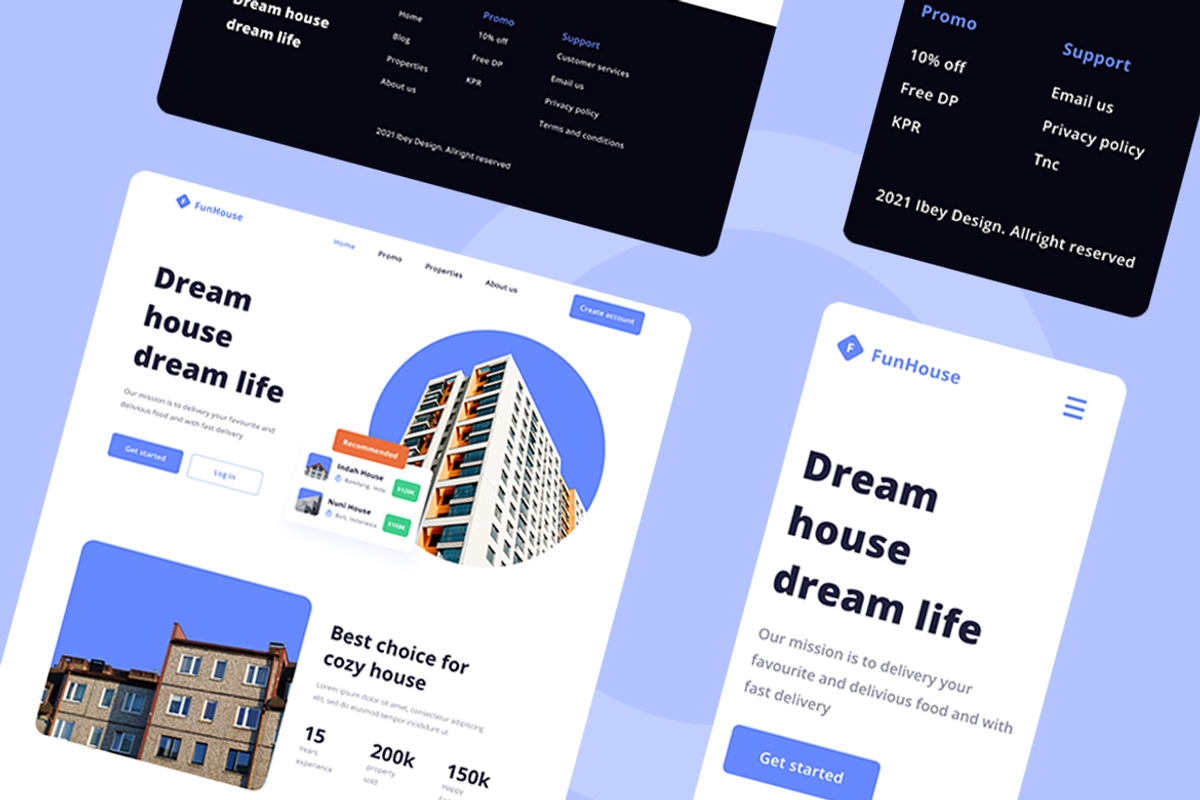 Real Estate Website UI Kit, a Wireframe Template by INSPR STD (Photo 5 of 5)