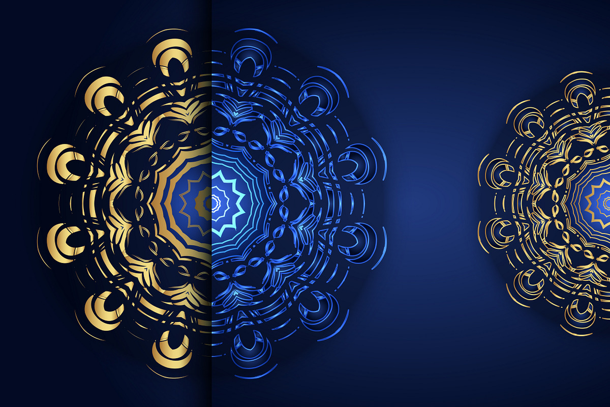 Mandala Oriental Floral art Bundle, a Background Graphic by NJ Himel (Photo 57 of 97)