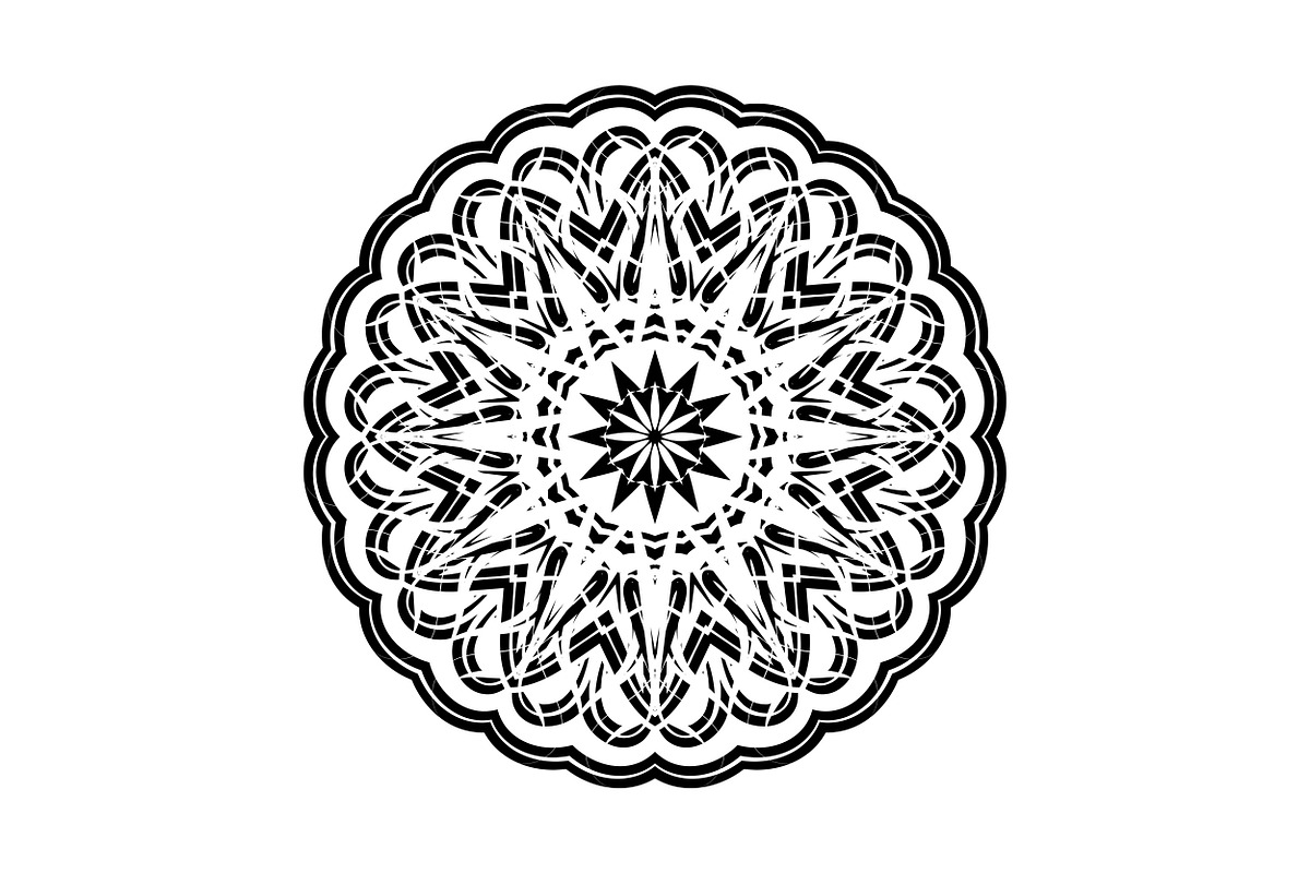 Elegant Mandala Line Art Collection, a Decorative Illustration by NJ Himel (Photo 51 of 101)
