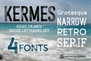 Kermes Brush Font Set