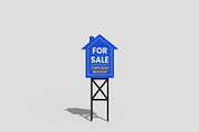 Yard Sign Mockup House Shaped, an Advertising Mockup by Farabion Studio (Thumbnail 2 of 2)