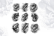 Koi Carp Fish Designs for Procreate, a Brush Add-On by Torus1 (Thumbnail 5 of 8)