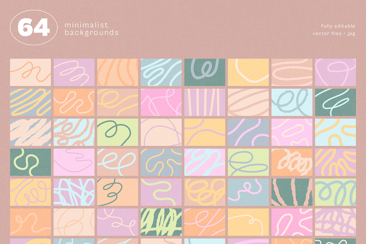 Pastel Lines - Abstract Backgrounds, a Background Graphic by Léo Alexandre (Photo 2 of 14)