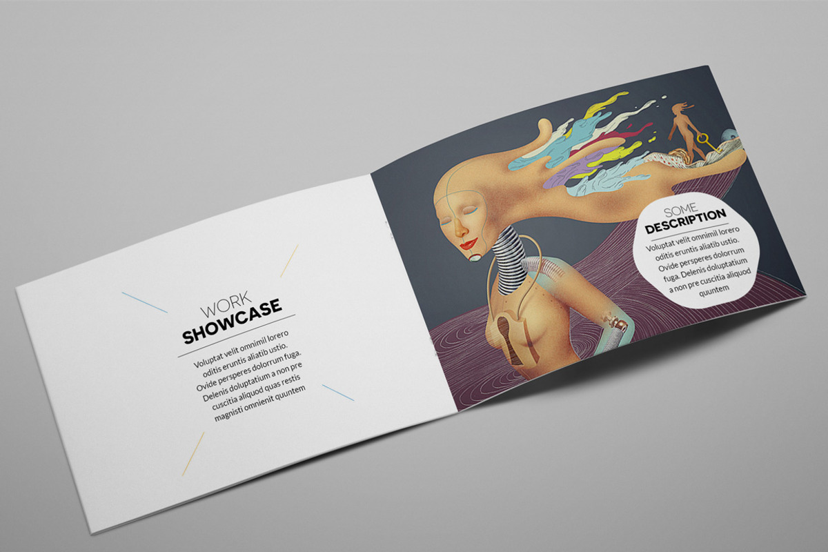 Creative Agency A5 Brochure InDesign, a Brochure Template by Print design (Photo 4 of 5)